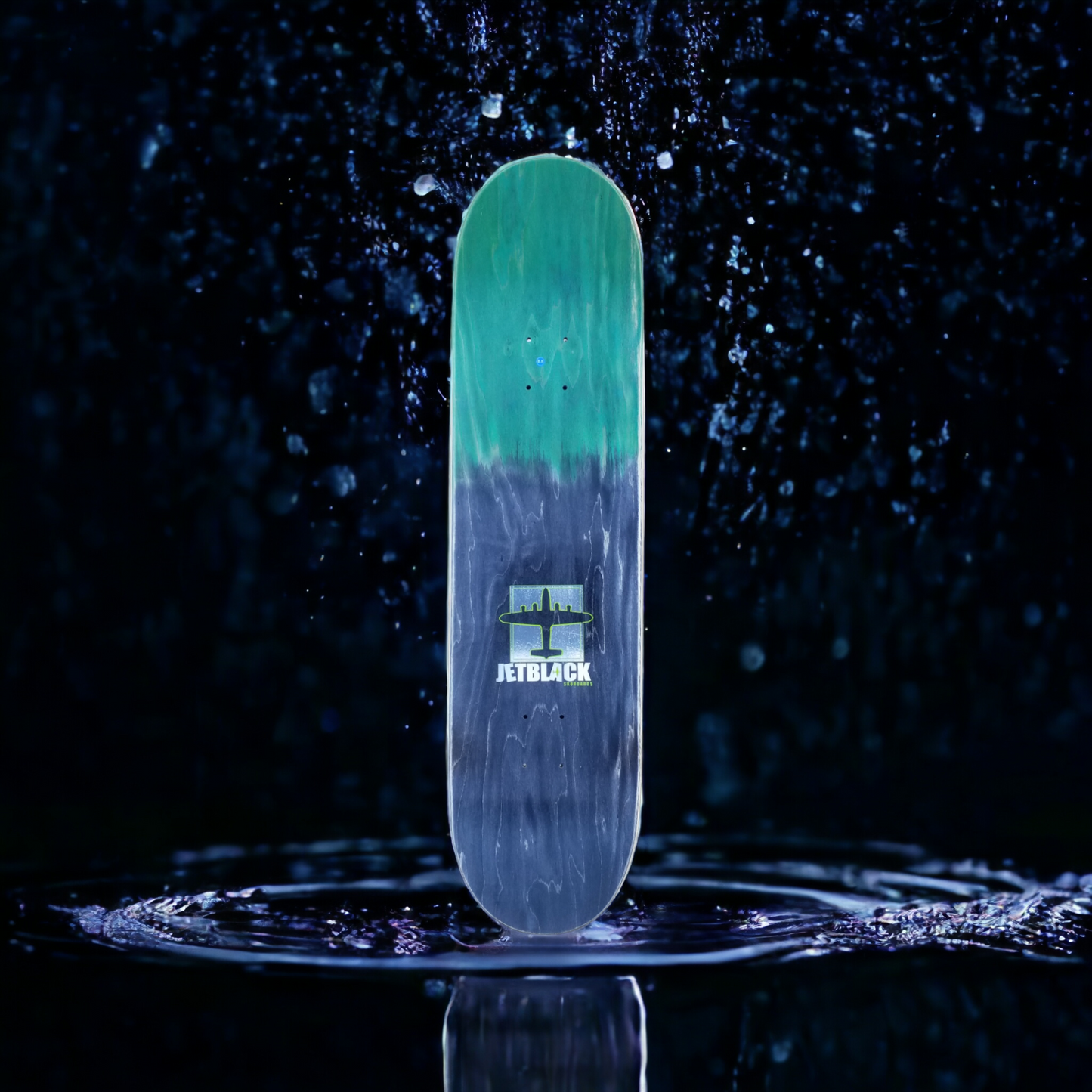 JetBlack - Team Board - "FADED LOGO" - Green