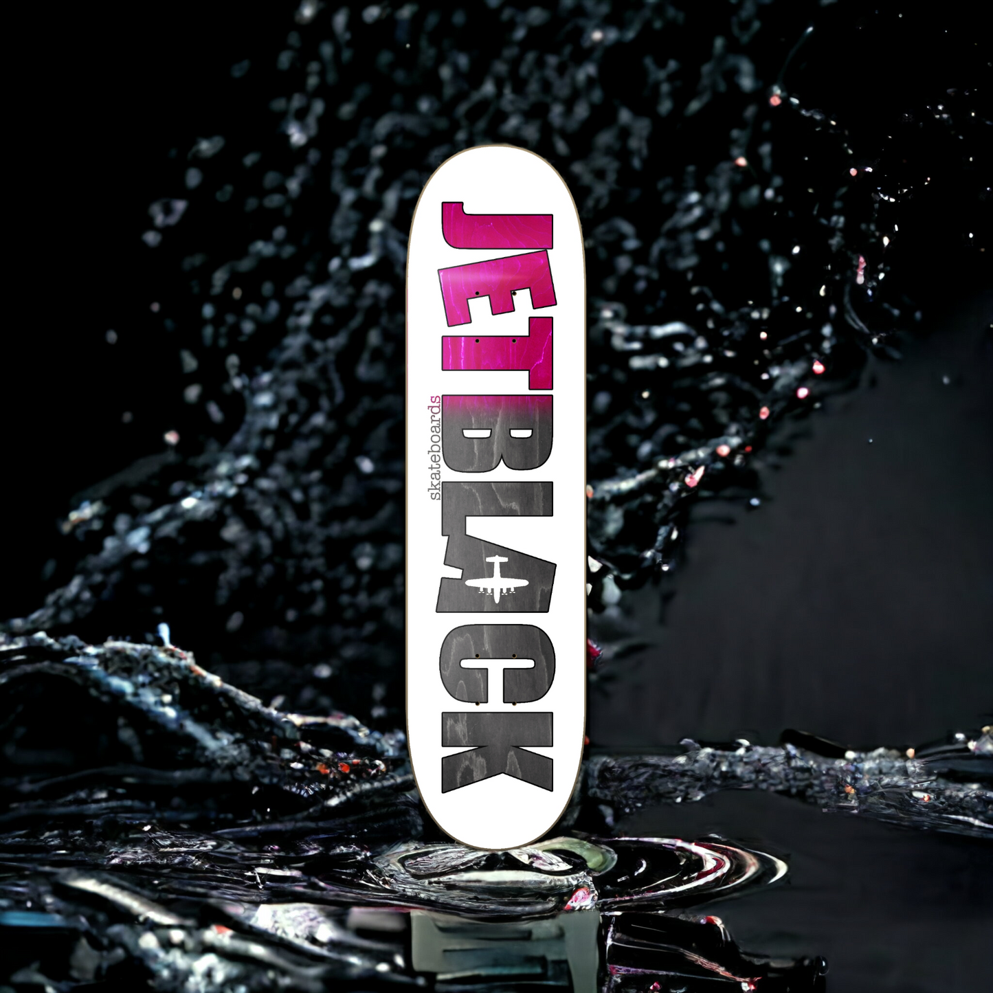 JetBlack - Team Board - "FADED LOGO" - Pink